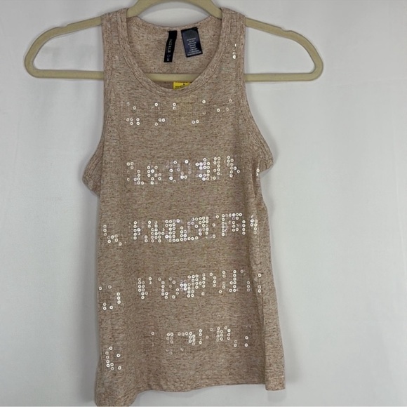 Full Tilt Sparkle Front Sleeveless Sequins Tank - Picture 1 of 4